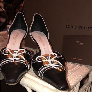 Authentic Louis Vuitton monogram Kitten Heel